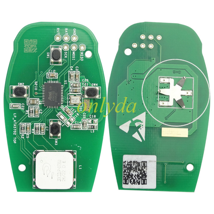 Original remote key for Leapmotor   4 Button Smart key 433MHZ Chip 6A with badge