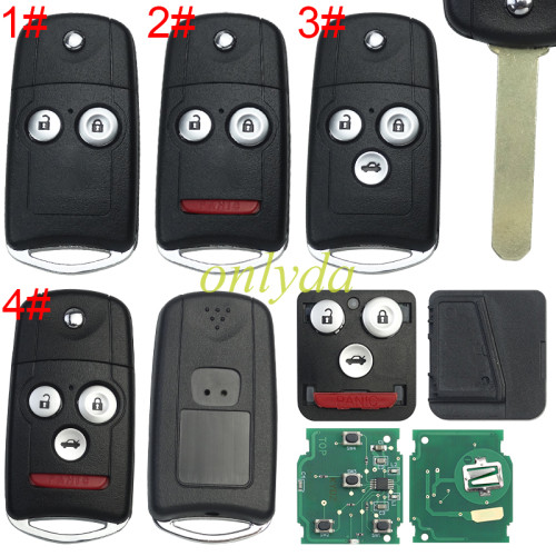 For Honda 2.4L car remote  with 313.8MHZ , pls choose button