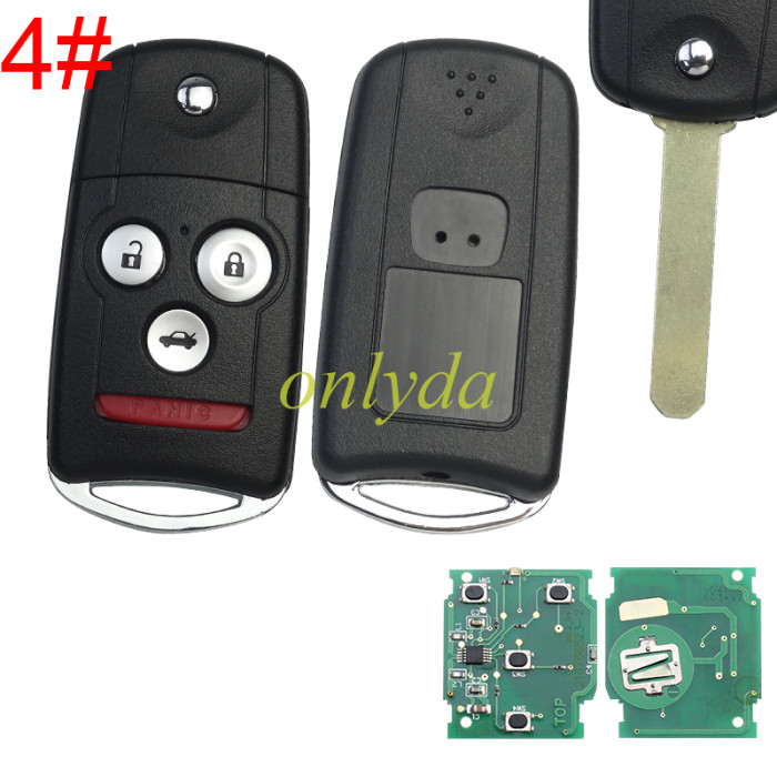 For Honda CRV 4 2/2+1/3+3+1button remote  with 313.8MHZ/434MHZ,pls choose frequency and button