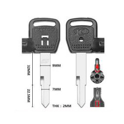 For KYMCO motorcycle key  shell with right cut blade badge