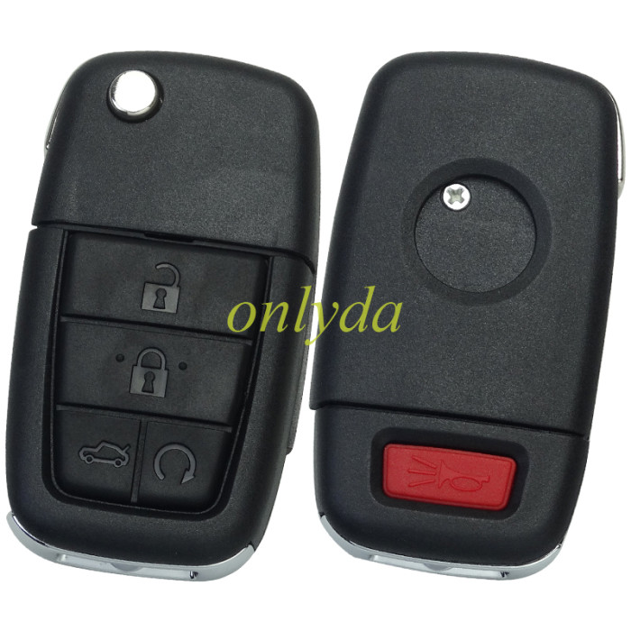 For Chevrolet 5 button remote key with 434mhz