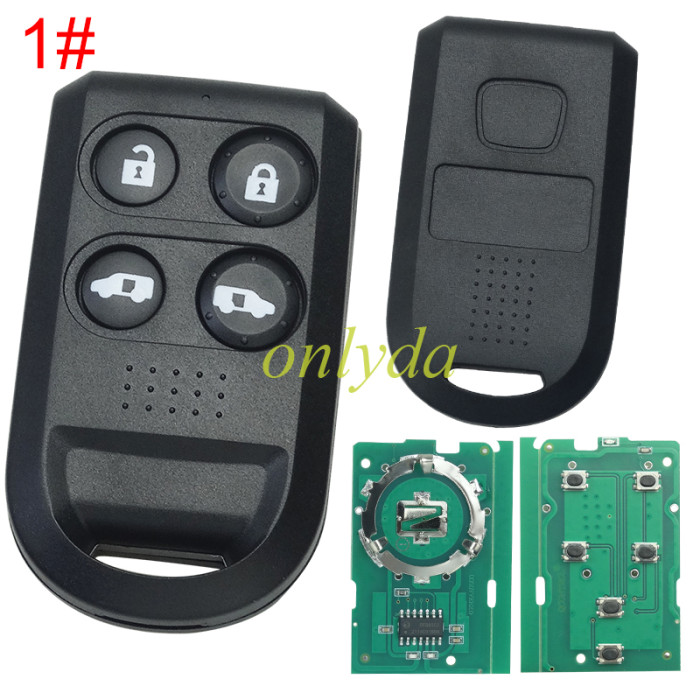 For Honda remote key  313.8mhz for Honda Odyssey 2005-2010 FCC ID: OUCG8D-399H-A P/N: 72147-SHJ-A21， pls choose button