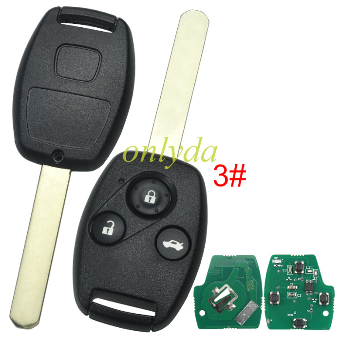 For Honda remote key with 313.8mhz FCCID:KR55WK49308, Pls choose button