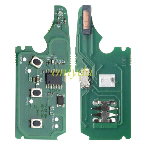 For Porsche Cayenne 2 button remote key with 46 chip with 315mhz /433mhz