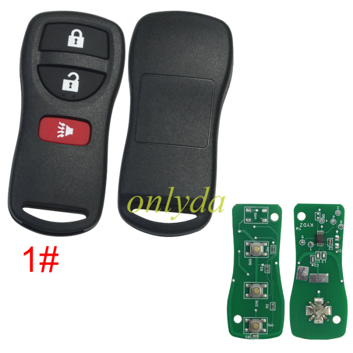 For Nissan  remote key with 315mhz  NIS012 KBRASTUIS   FCCID=KBRASTUIS, KYDZ products pls choose button