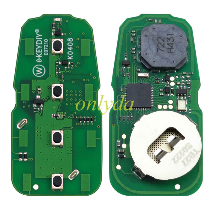 KEYDIY TB27-4 with 8A/Toyota H chip KD Smart Key Universal Remote Control