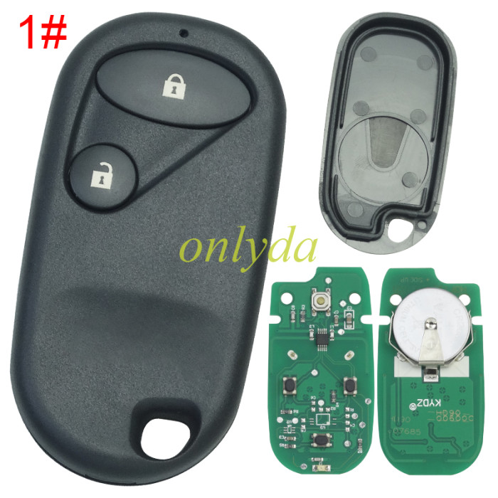 For Honda  remote key with  FCCID:E4EG8D-444（307.94mhz, pls choose button