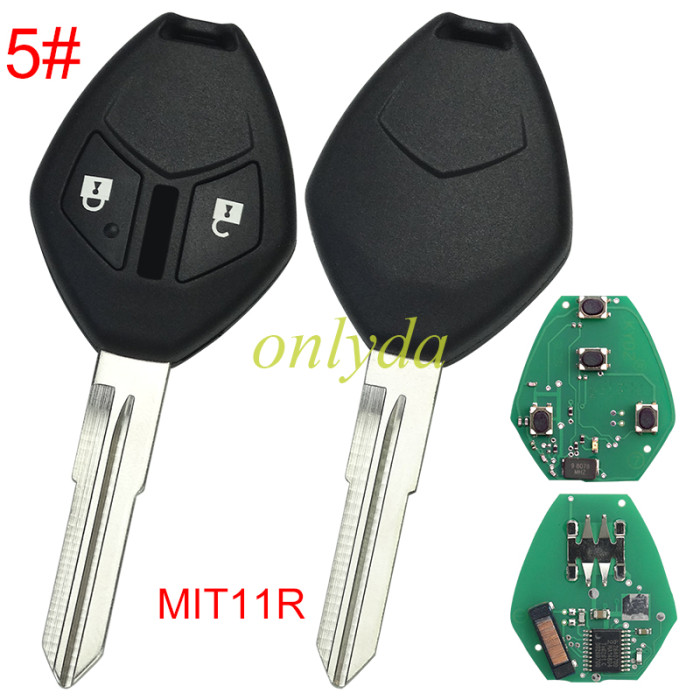 For Mitsubishi remote key   with 313.8MHZ with 7961chip FCCID:OUCG8D-620M-A, pls choose button