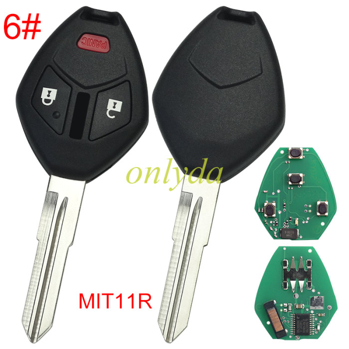 For Mitsubishi remote key   with 313.8MHZ with 7961chip FCCID:OUCG8D-620M-A, pls choose button