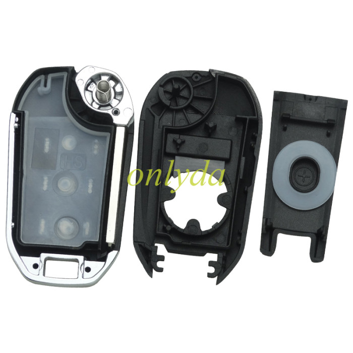 European Style For Toyota  remote key shell with round Badge with VA2 blade , pls choose button