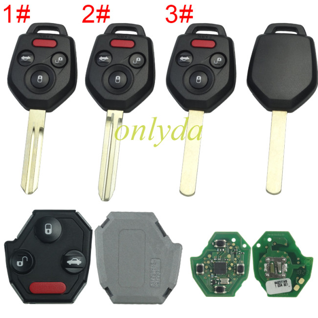 For Subaru  remote key with 433.92mhz      FCCID : CWTWB1U811 IC:1788D-FWB1U811, pls choose button