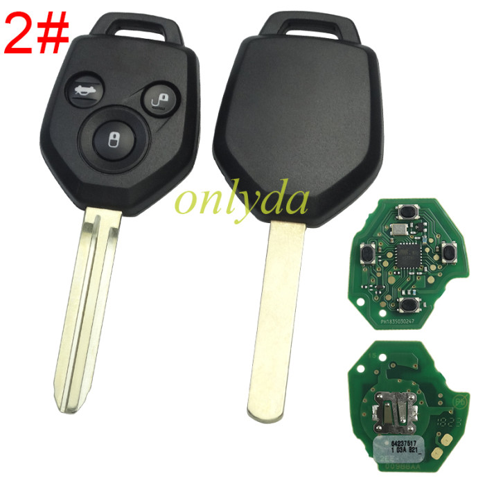 For Subaru  remote key with 433.92mhz     FCCID : CWTWB1U811 IC:1788D-FWB1U811, pls choose button