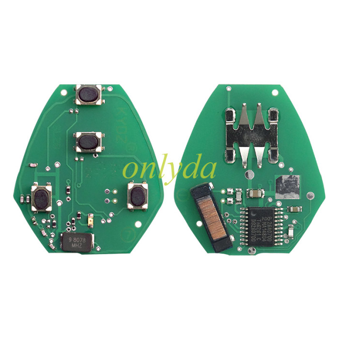 For Mitsubishi remote key   with 313.8MHZ with 7961chip FCCID:OUCG8D-620M-A, pls choose button