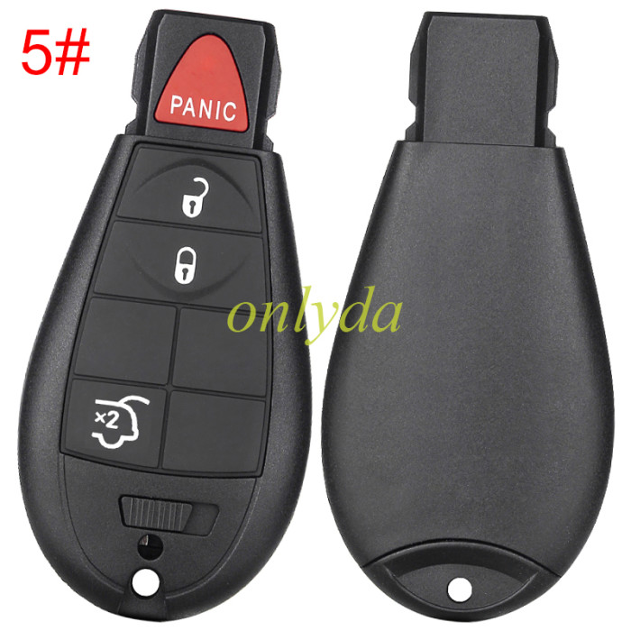 For Chrysler  remote key shell with panic button, emergency blade included ,without Badge ， pls choose the button