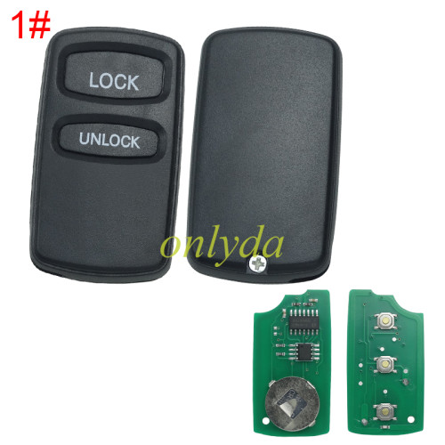 For Mitsubishi  remote key with 313.8MHZ/315MHZ/433MHZ FCC ID:OUCG8D525MA, pls choose  button and frequency