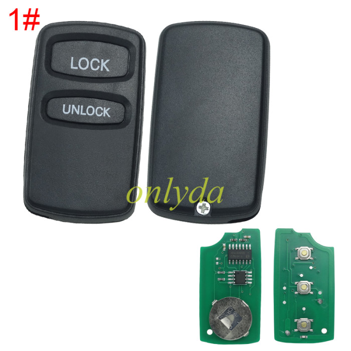 For Mitsubishi  remote key with 313.8MHZ/315MHZ/433MHZ FCC ID:OUCG8D525MA, pls choose  button and frequency