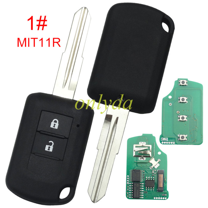 For Mitsubishi  remote key with 434mhz Suitable for ASX and Outlander 2016 - 2017  FCC : 6370B941  ID46 , pls choose button