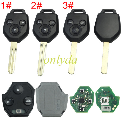 For Subaru  remote key with 315mhz FCCID : CWTWB1U811 IC:1788D-FWB1U811,  original pcb+aftermarket key shell,pls choose button