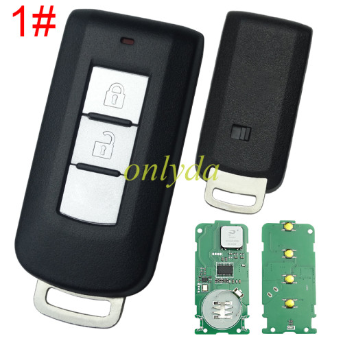 For Mitsubishi  Keyless smart remote key with 315mhz/434mhz & PCF7952 chip CBD-644M-KEY-E 3G-2  CMII ID:2012DJ3230 743B CE1731 Mitsubishi Outlander 09.01.2012-25.08.2015 , pls choose button and frequency
