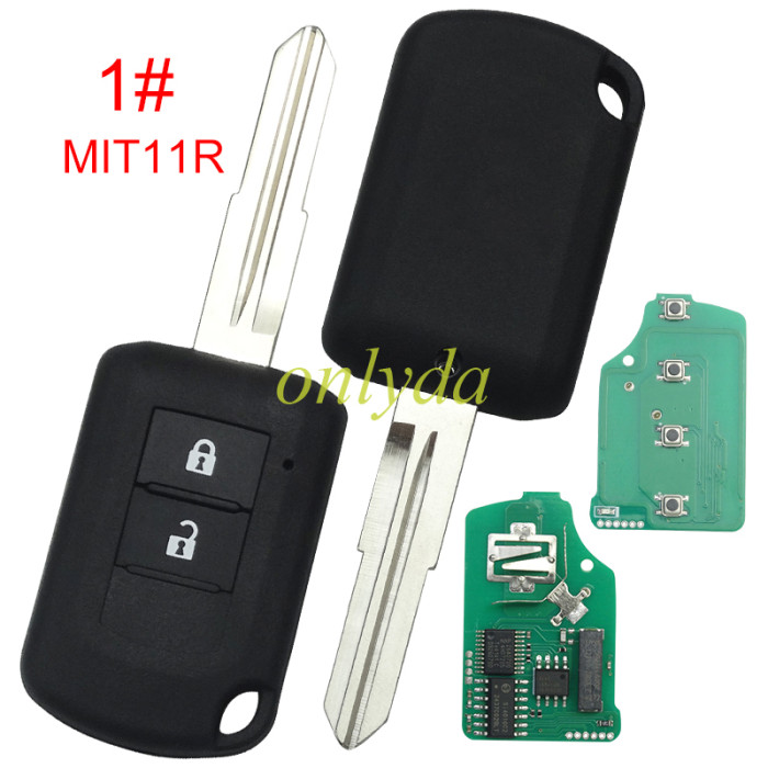 For Mitsubishi  remote key with 434mhz with 47 chip  FCC: 6370C134 , pls choose button