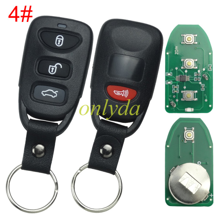 For Hyundai  Remote key with 315mhz/434mhz  SONATA Elantra Tucson, pls choose button and frequency