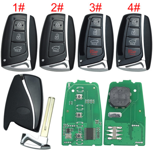 New Hyundai Santa Fe   Keyless remote key with 315mhz/434mhz with 46 chip pcf7952, pls choose button