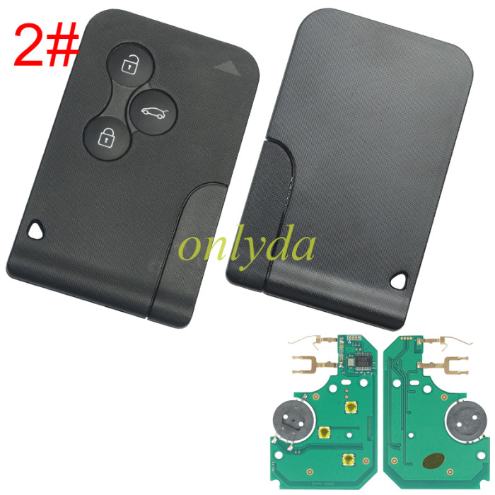 For Renault  Megane 3 button 434Mhz &7947A chip & blade - without badge, pls choose button