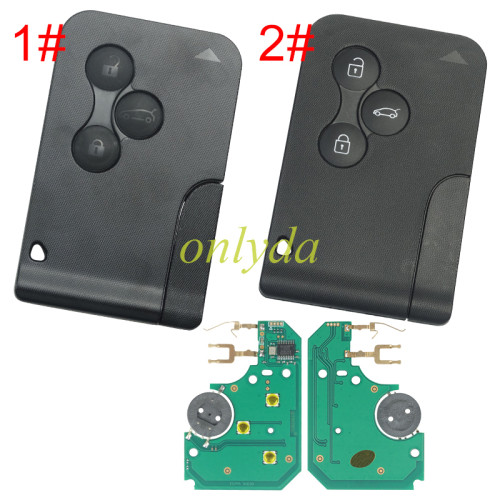 For Renault  Megane 3 button 434Mhz &7947A chip & blade - without badge, pls choose button