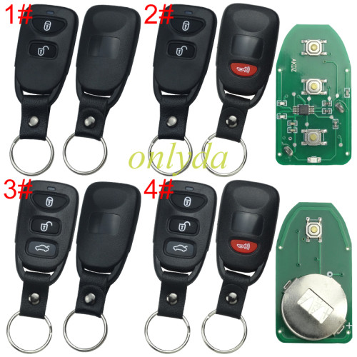 For Hyundai  Remote key with 315mhz/434mhz  SONATA Elantra Tucson, pls choose button and frequency