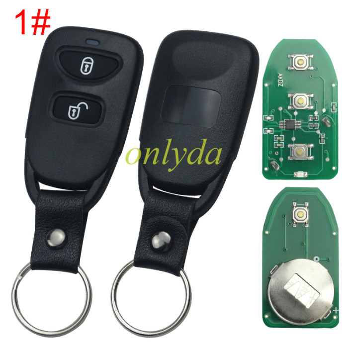 For Hyundai  Remote key with 315mhz/434mhz  SONATA Elantra Tucson, pls choose button and frequency