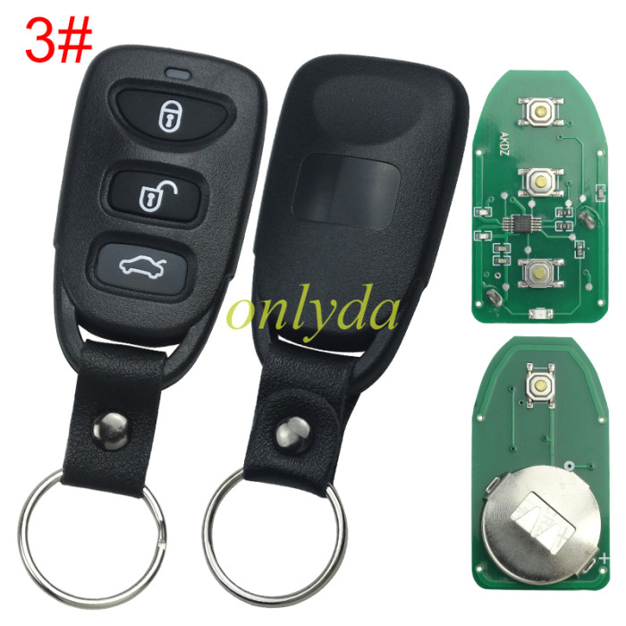For Hyundai  Remote key with 315mhz/434mhz  SONATA Elantra Tucson, pls choose button and frequency