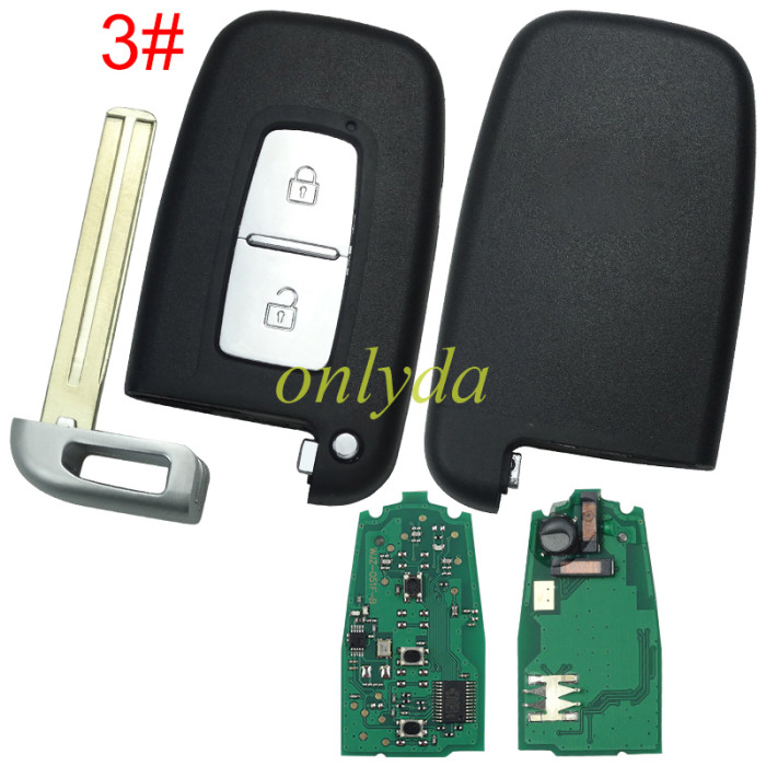 For Hyundai  Keyless remote key  434mhz with PCF7952A， pls choose button