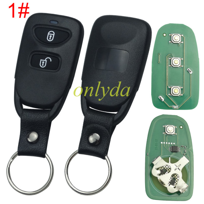 For Hyundai Tucson remote key with 315mhz/434mhz, pls choose button and frequency