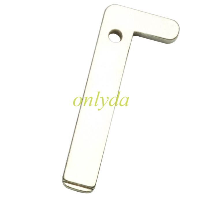 For Renault 4 button remote key case with blade with Badge , Black cover with silver frame