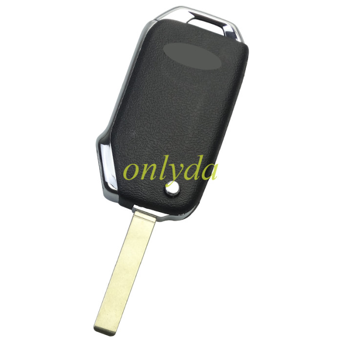 For New Kia 3 /3+1 button remote key shell with key blade with badge ， pls choose button