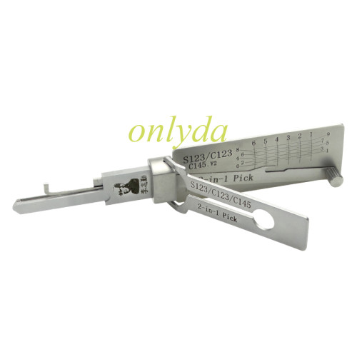 S123/C123 lishi 2 in 1 decode and lockpick for Schlage Residential Lock