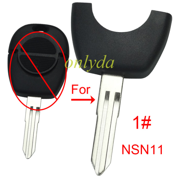 For Nissan 2 button remote key with 4D60 chip / 7936 （ID46）/ ID41 (T11) Carbon Nissan Transponder 3kinds need to choose