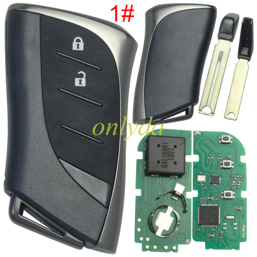 For Lexus  Remote Key 315mhz/433mhz   with 8A/H CHIP     FCC ID: HYQ14FBF  0440 # /3410#  for  lexus es200260300 LS350 ES300 NX200, pls choose button