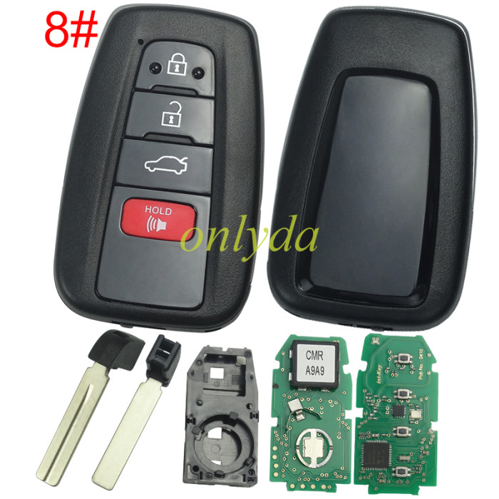 For Toyota Camry  remote  key HYQ14FBC 0351 BOARD H / 8A chip  314mhz-312mhz, pls choose button