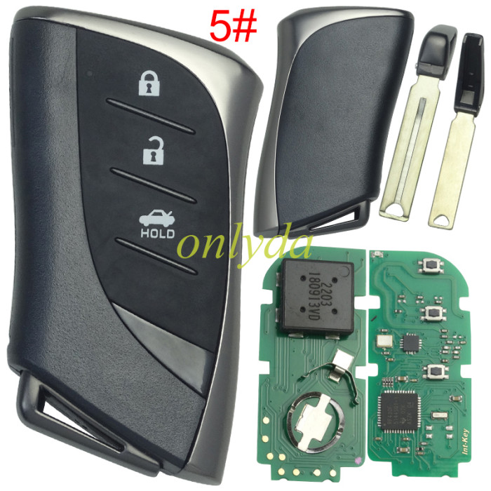 For Lexus  Remote Key 315mhz/433mhz   with 8A/H CHIP     FCC ID: HYQ14FBF  0440 # /3410#  for  lexus es200260300 LS350 ES300 NX200, pls choose button