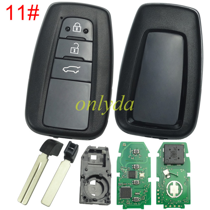 For Toyota remote key with blade   HYQ14FBE Board Number 231451-0410 AVALON HYQ14FBE - 0410 314mhz-312mhz, pls choose butto