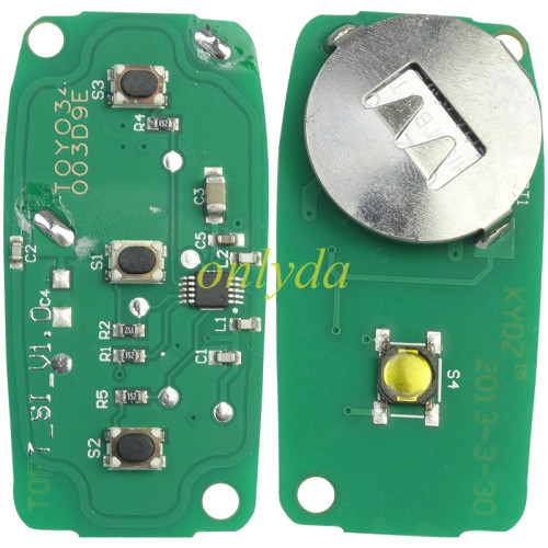 For Toyota remote key with 315mhz FCC:GQ43VT14T， pls choose button
