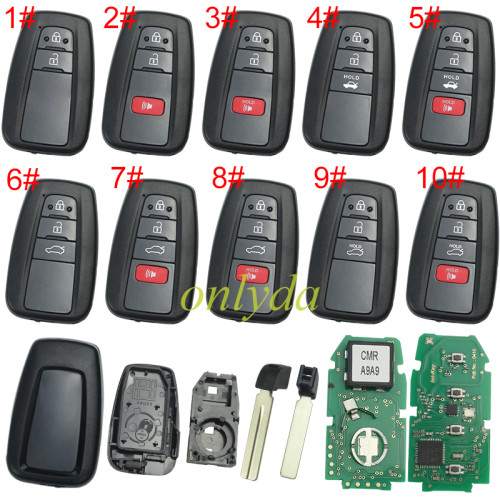 For Toyota Camry  remote  key HYQ14FBC 0351 BOARD H / 8A chip  314mhz-312mhz, pls choose button