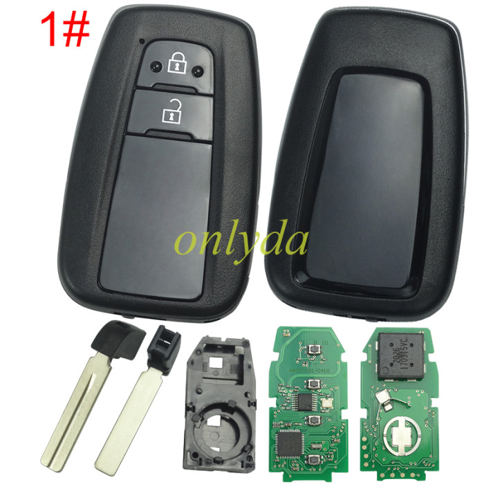 For Toyota remote key with blade   HYQ14FBE Board Number 231451-0410 AVALON HYQ14FBE - 0410 314mhz-312mhz, pls choose butto