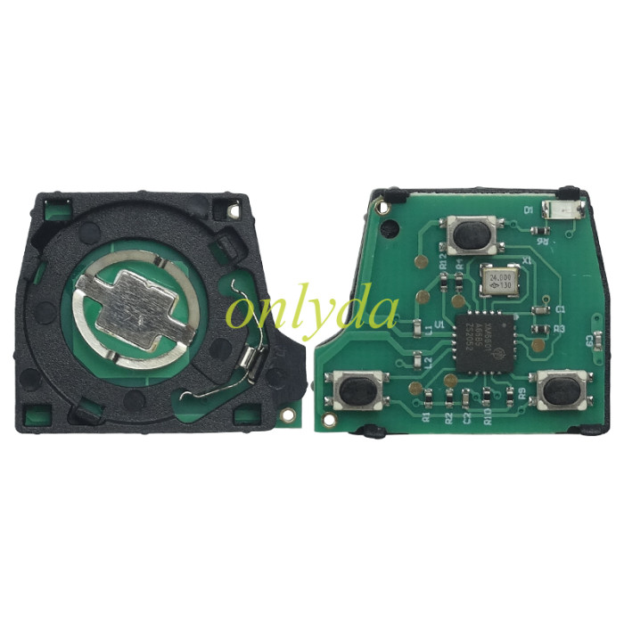 For Toyota 2 button remote key 24090(HYQ1512V) 24090／50021 315MHz, 24090/24021 USA Model FCC ID:HYQ1512V 89070-53531 2002-2003 ES300 1998-2005 GS300 2001-2005 IS300 1998-2000 GS400 1998-2000 LS400 2001-2005 GS430.pls choose blade .(Without chip, if you need a chip, you need to buy it separately)