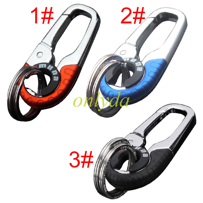 Stainless steel metal key ring, minimum order quantity （MOQ）5 pieces/color, pls choose color model