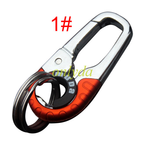 Stainless steel metal key ring, minimum order quantity （MOQ）5 pieces/color, pls choose color model
