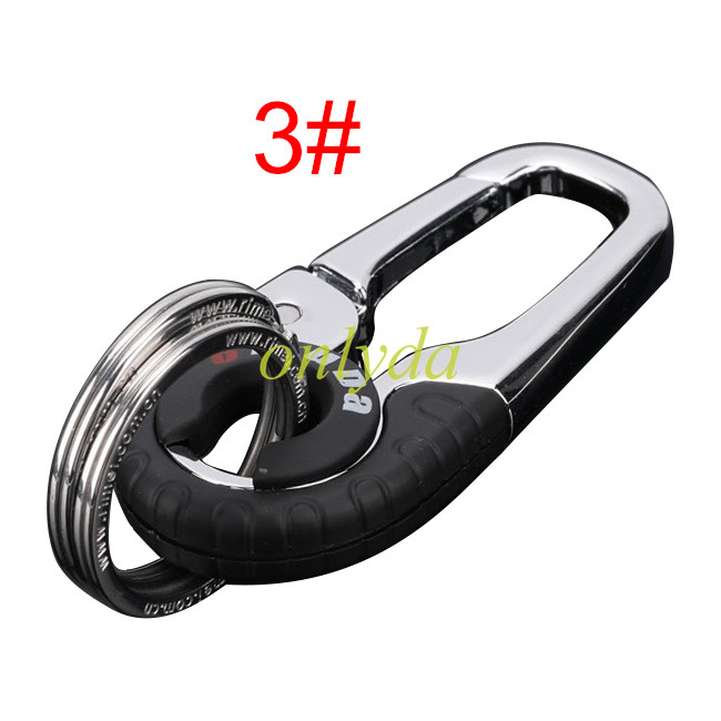 Stainless steel metal key ring, minimum order quantity （MOQ）5 pieces/color, pls choose color model