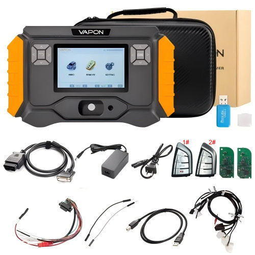 2025 VAPON VP100 Key Programmer BMW Support 2015-2021 BMW G Chassis Model Key Adding, Get Free BDC2 BDC3 Adapter Set