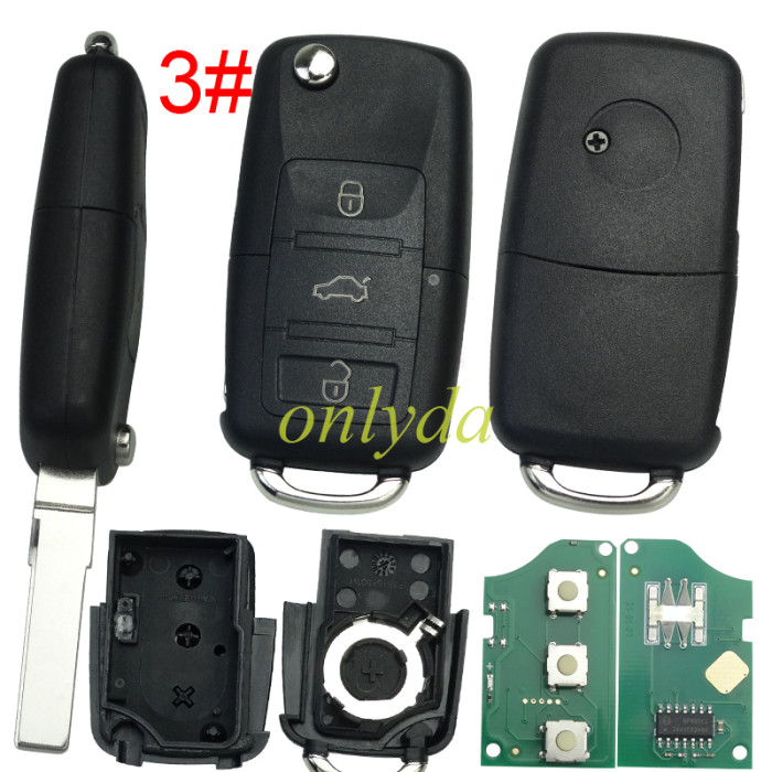 For VW  remote control 1J0 959 753 P 434mhz with ID48 chip , pls choose button